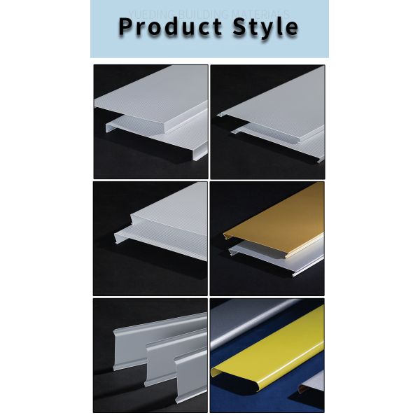 Stretch Aluminum Ceiling Strip Windproof Waterproof for Supermarket