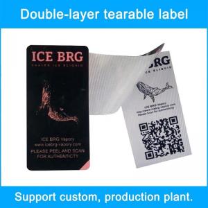 Buy cheap Waterproof Double Layer Labels Cigarette Security Sticker Label CE product