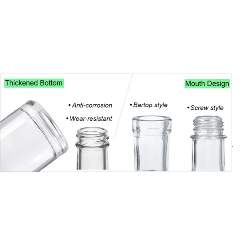 Produced Custom Glass Bottle 750ml Empty Packaging Glass Wine Bottle with Custom Logo