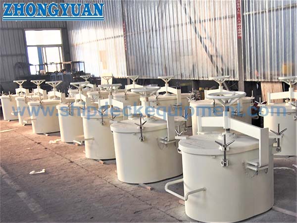 JIS F2320 Type B Horizontal Opening Cargo Oil Tank Hatch Cover Marine Outfitting