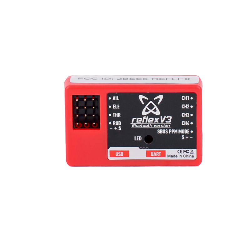 FMS Reflex V3 Pro 6-Axis Gyro Stabilizer Flight Controller Remote Control RC Aircraft Warbird Fixed Drones Accessories