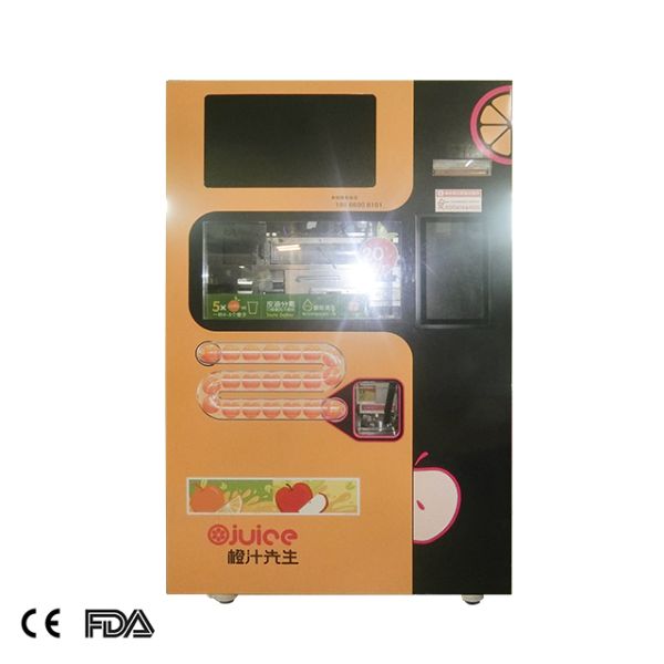 business center yellow red orange maker vending machine fruit vending machine
