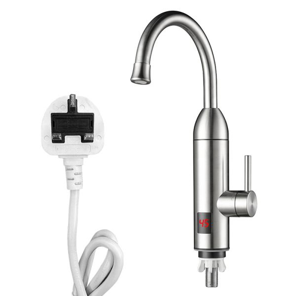 EU Plug Tankless Hot Water Electric Tap 3s Fast Heating