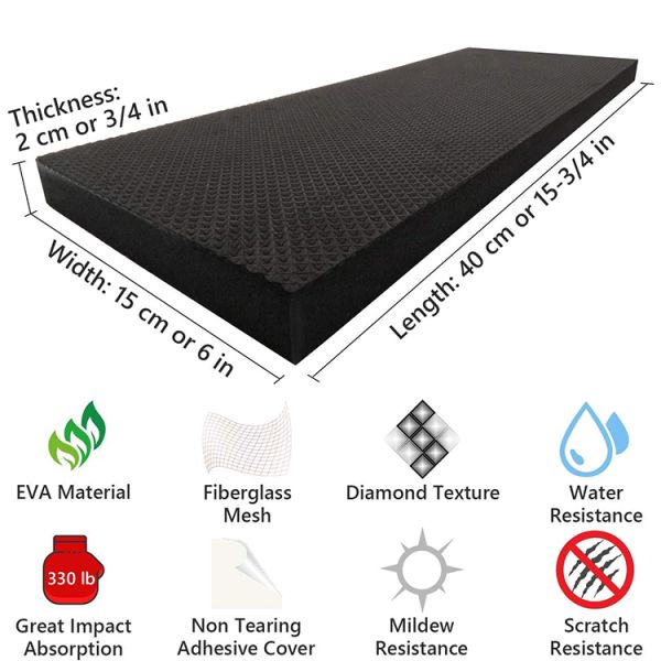 Horse Stable Wall Protectors Stall Wall& Bumper Guards Self Adhesive Foam Wall Padding 16" X 6" X 7/9"