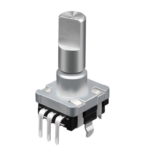 ec12 pc board rotary encoder 5v with Insulated d shaft rohs incremental 24 pos patch dial rotary encoder 360 switch