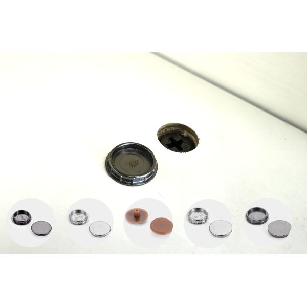 ODM Custom 10mm Screw Caps High Precision For Furniture Cabinet Connection