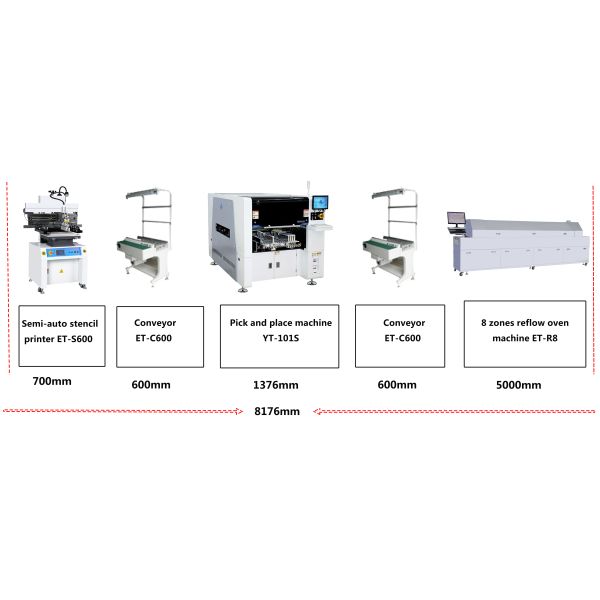 Min 0201 - 40X40 Mm SMT Mounting Machine High Precision Automatic Pick And Place Machine
