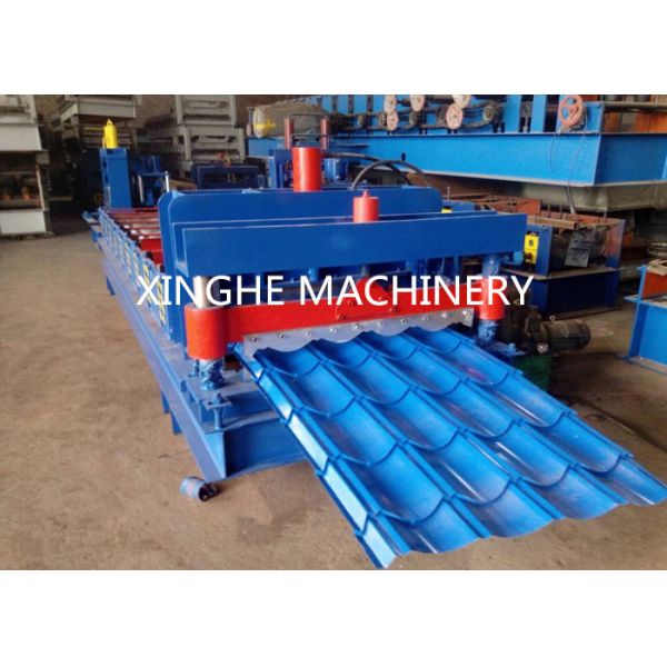 3kw Roof Roll Forming Equipment / Tiles Making Machine With 9 Rows Rollers