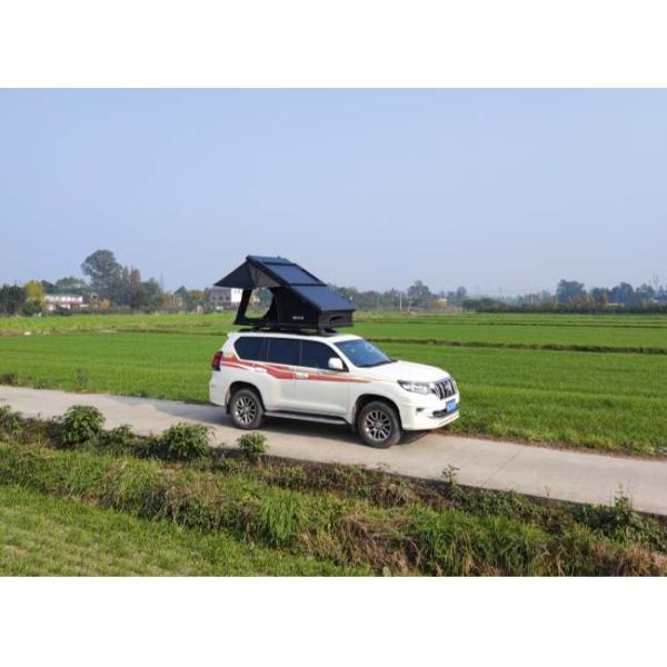 Black Khaki X Type Bracket Car Rooftop Tent With Customized Logo