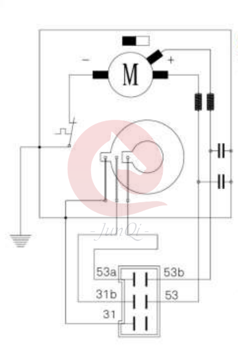 Positive Or Negative Control Small Bus Wiper Motor 12v 24V Low Speed 36rpm 55rpm