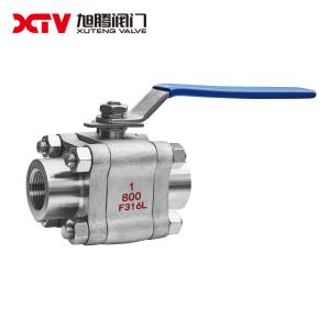 Buy cheap High Pressure Female Thread Ball Valve 3PC Forged Steel Handle Function Relief Valve product
