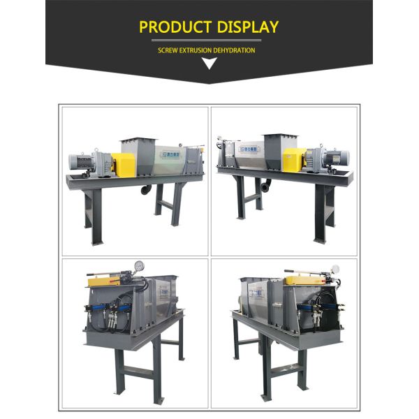 Screw Extrusion Commercial Dehydration Machine Kitchen Food Waste Screw Press Dewatering