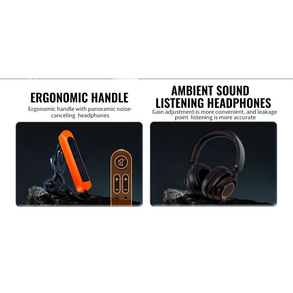 PQWT-125B Leak Detector with AI Leak Recognition and Dual-Membrane Resonance for ±1m Accuracy in Water Pipeline Detection