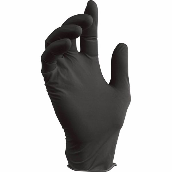 Durable Black Nitrile Disposable Gloves Effectively Enhancing Grasping Force
