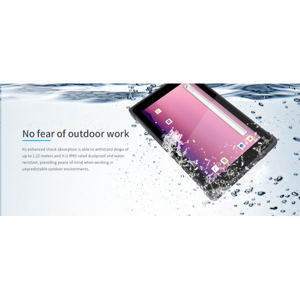 Emdoor Rugged Tablet 8 inch IP65 Waterproof Android 11/GMS NFC/4G/5G/BT5.1 for Industrial