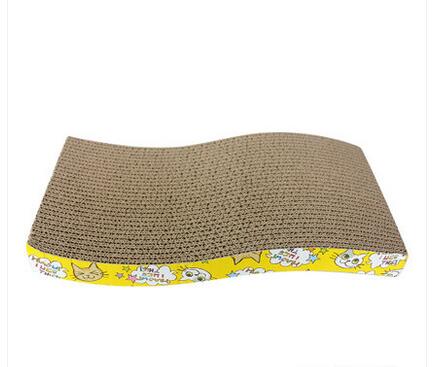 Catnip Inside Cardboard Cat Scratcher , Cat Scratcher Bed OEM Simple Design
