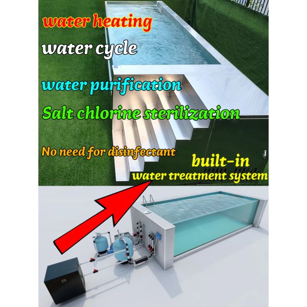 Upgrade Your Aquatic Experience with a Rectangular Stainless Steel Shipping Container