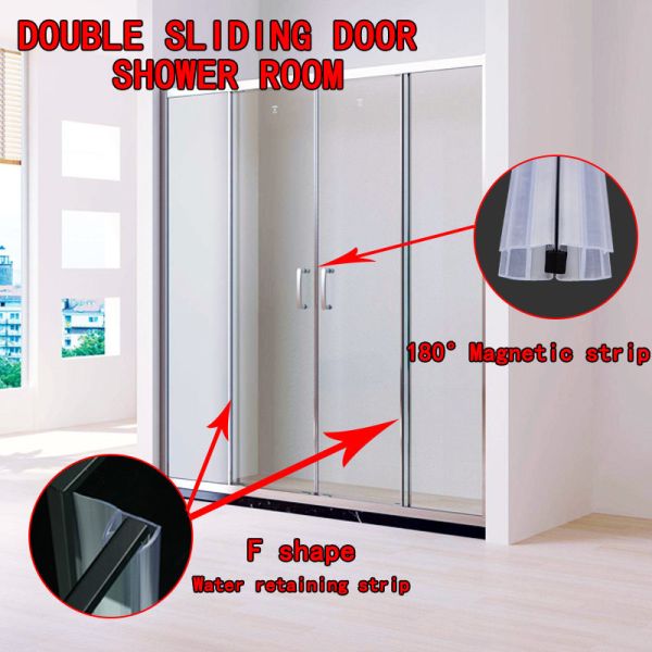 F Shape Pvc Shower Seal Strip Shower Screen Seal Replacement