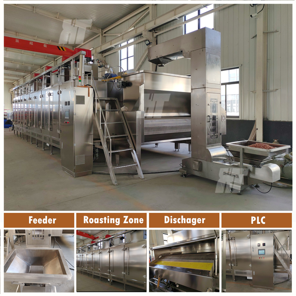 Buy cheap Automated Nut Roasting Machine Continuous Nuts Roaster Oven Roasting System product