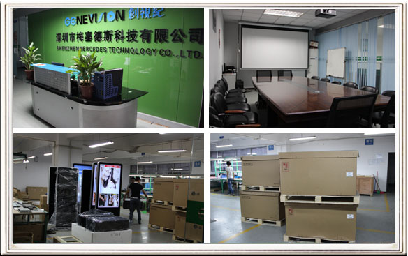 4:3 Network 3G Digital Signage Screen Display for Building Wall Mount