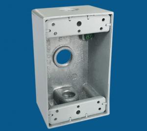 Buy cheap 3 Outlet Holes Waterproof Electrical Box / Outdoor Electrical Outlet Box product
