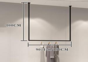 Buy cheap Pensile Style Clothing Display Rack , Retail Store Fixtures Iron Baking Material product