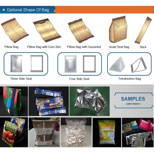 SUN -520 Stainless Steel Multiheads Weigher Weighing Popcorn Noodle Snack Food Puffy Food