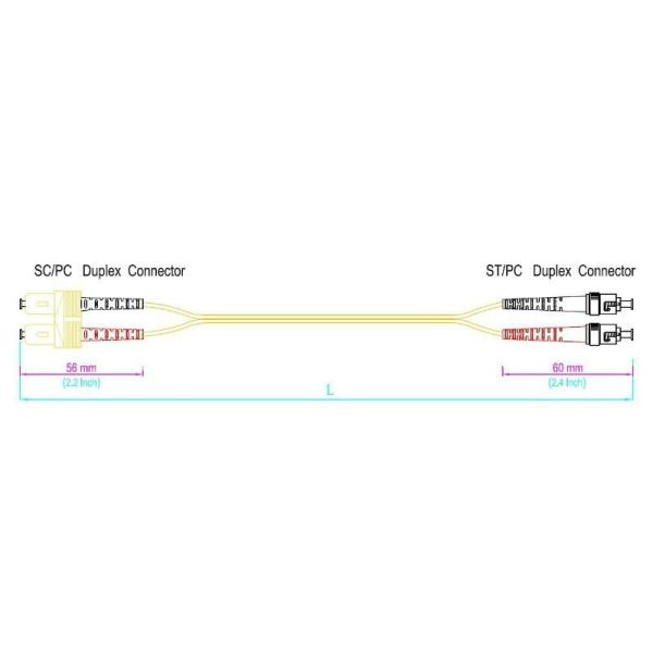 MTRJ Multimode Fiber Optic Patch Cable