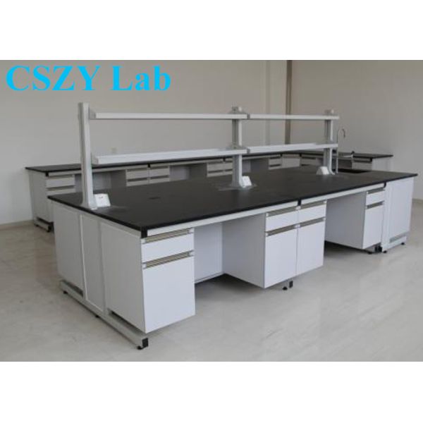 Cheap Price Professional School Lab Furniture Island Bench With PP sink