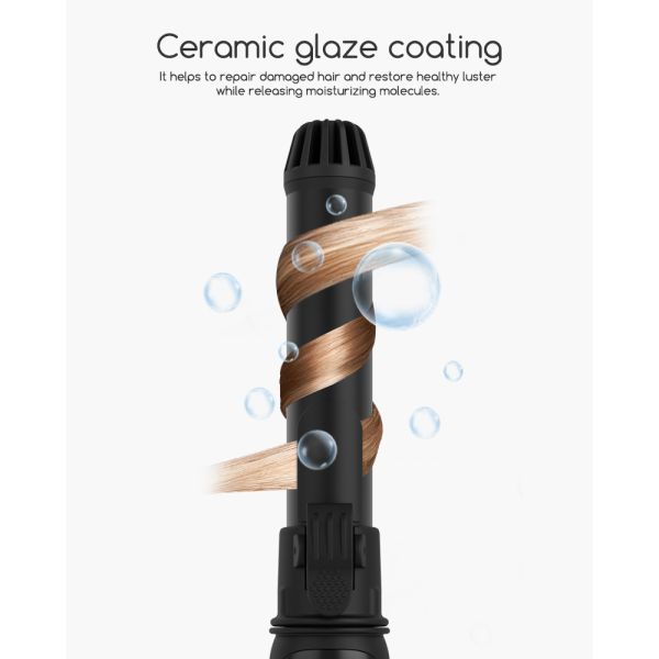 Portable Automatic Rotating Curler , Rechargeable Rotating Ceramic Hair Curler