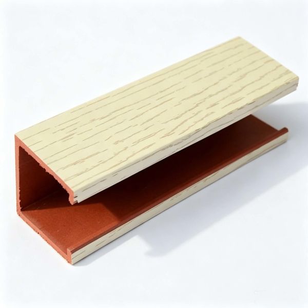 Durable Wood Plastic Composite Wall Panel Ceiling Tube WPC Slat Waterproof Lightweight
