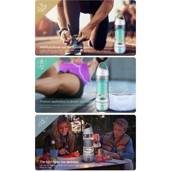 DIDI LED Drink humidifier Bottle / New electric sport water bottle welcome custom logo