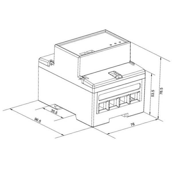 Remote Control Single Phase Electric Meter Modbus RTU SDM320C For Energy System