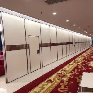 China Banquet Hall Movable Partition Walls Soundproof MDF Interior Sliding Wooden Door on sale