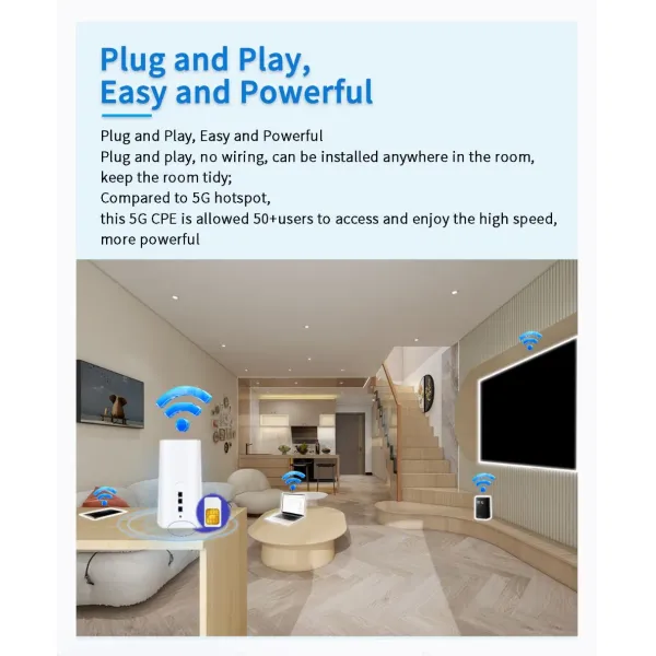 OEM ODM 5g CPE Programable Wi-Fi6 Bluetooth VPN Router IoT Gateway
