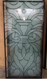 China 25mm Laminated Double And Triple Glazed Windows French Door Decorative Leaded Glass Panels on sale