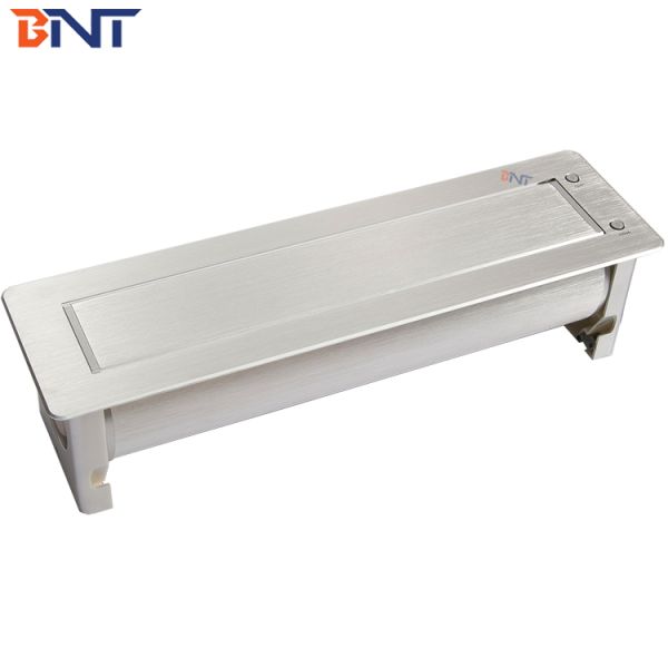 Smart motorized rotate hidden tabletop power socket with usb port