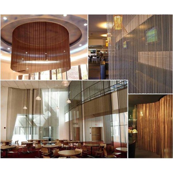 Chain Link Decorative Architectural Metal Mesh Curtain Stainless Steel