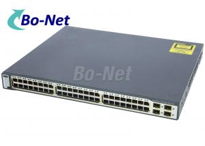 Buy cheap 48 10/100/1000T + 4 SFP + IPS Used Cisco Switches Ethernet Network WS-C3750G-48TS-E product