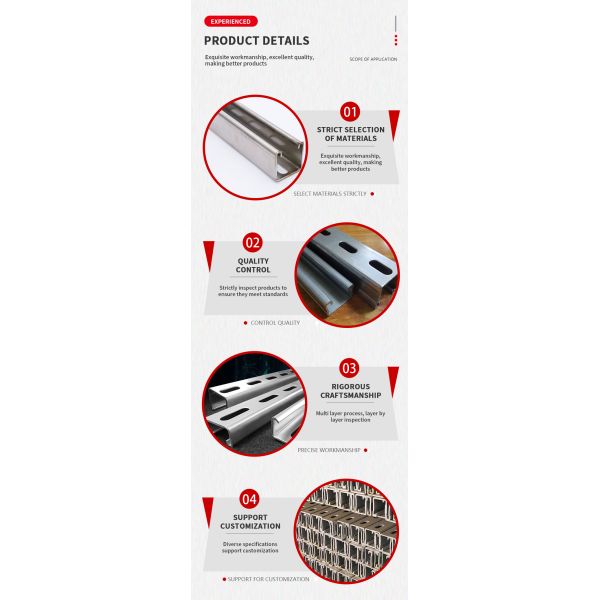 Lightweight Strength Slotted C Channel Steel For Construction Projects