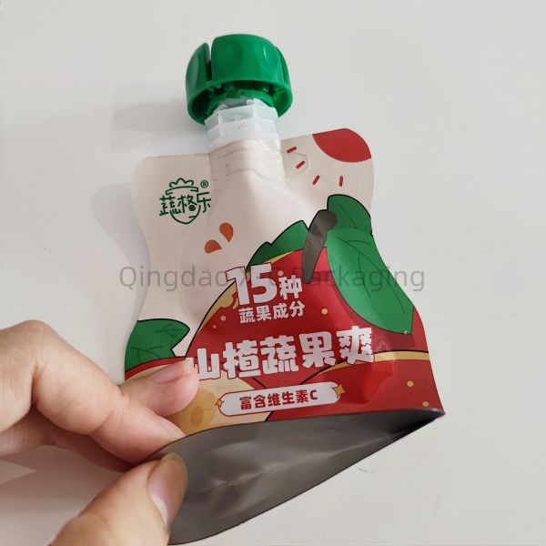 Aluminum Spouted Stand Up Barrier Pouches Heat Seal For Liquid Packaging