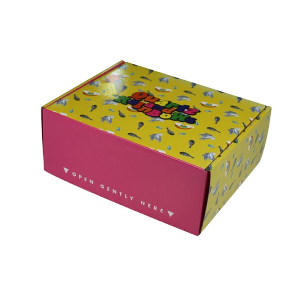 Custom Logo Printed Corrugated Cosmetic Box Eco-Friendly Book Shape Box for Shipping