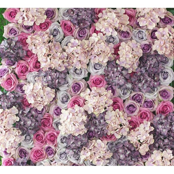 Stage Decoration Flower Wall Panels , DIY Artificial Flowers On Wall