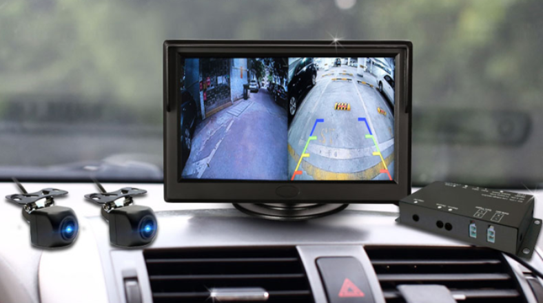 HD 2 Channel Mobile DVR Driving Recorder Support Starlight Night Vision Camera