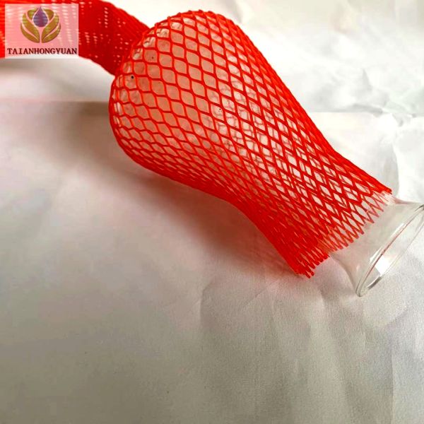 PE Polyethylene Plastic Mesh Net Tube for Metal Parts Protective Plastic Nets Length 200m