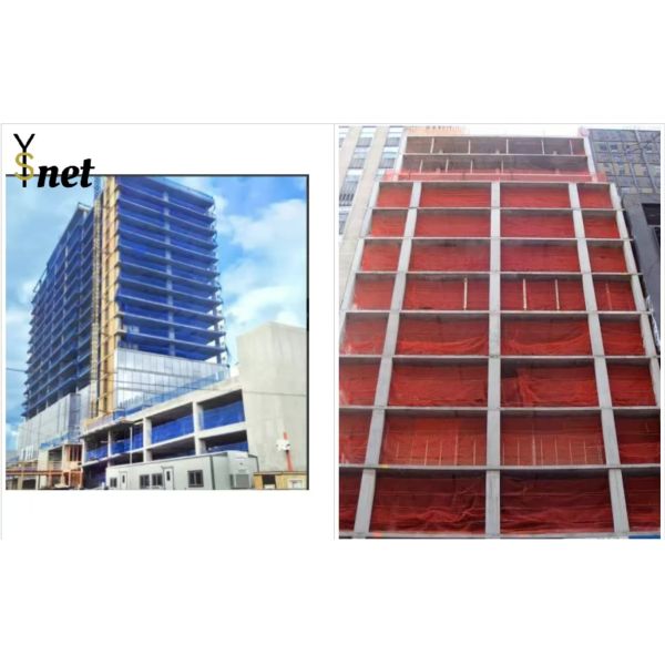 Customized Fire Rated Netting Blue Green Scaffolding Debris Netting