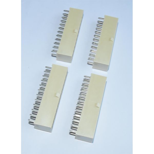 Double Row 2x12P Natural Straight Pin Header with Tin Plated Pins for High-Density Connections on PCB
