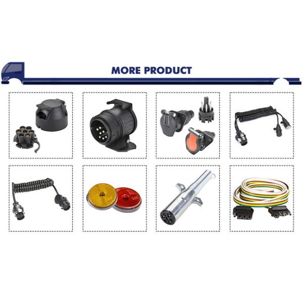 OEM Standard Trailer Plug European Type 12v N Type 7 Pole Metal Trailer Plug