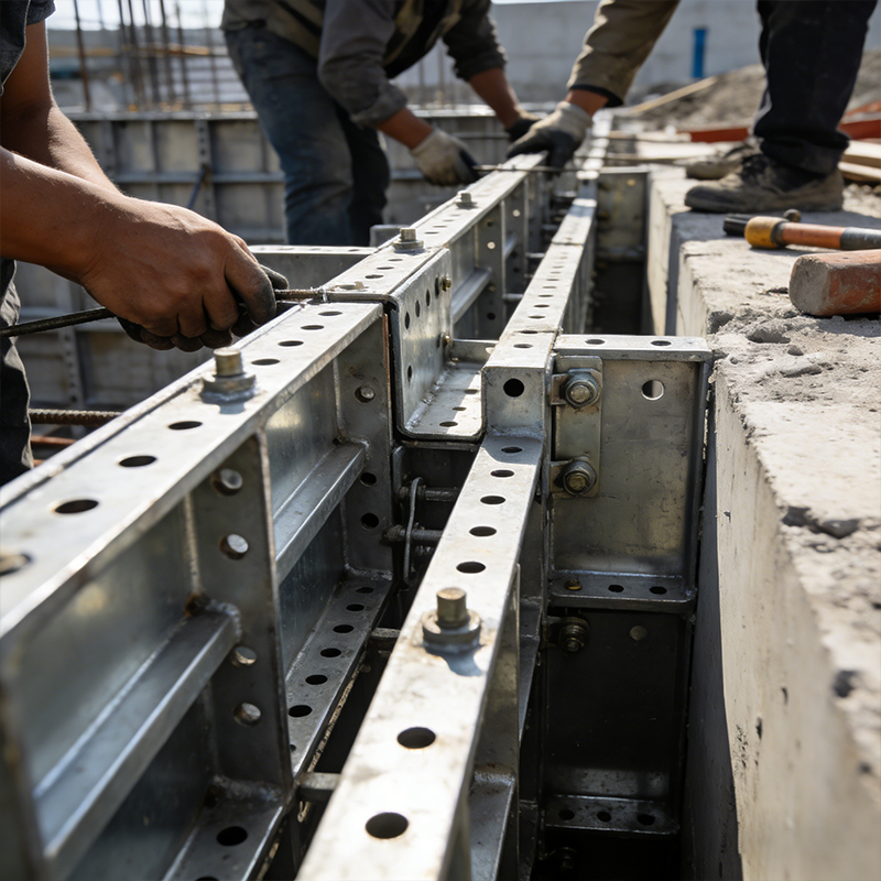 Corrosion Resistant Reusable High Strength Steel Formwork for Outdoor Construction