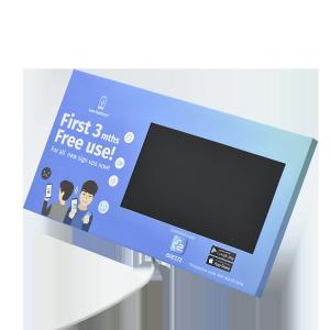 Buy cheap Custom print cardboard LCD video display with back stands for video point of sales marketing product